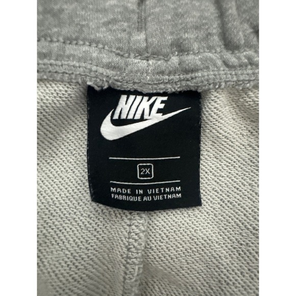 Nike Women's Gray Sweat Shorts 2X Gym Athletic Lounge Casual - Picture 5 of 9